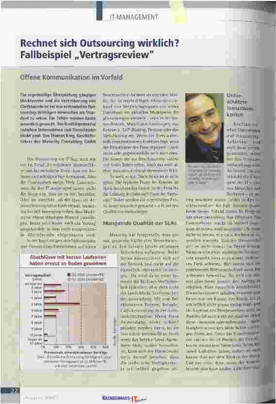 Vorschauseite 1: Rechnet sich Outsourcing wirklich? Fallbeispiel Vertragsreview
