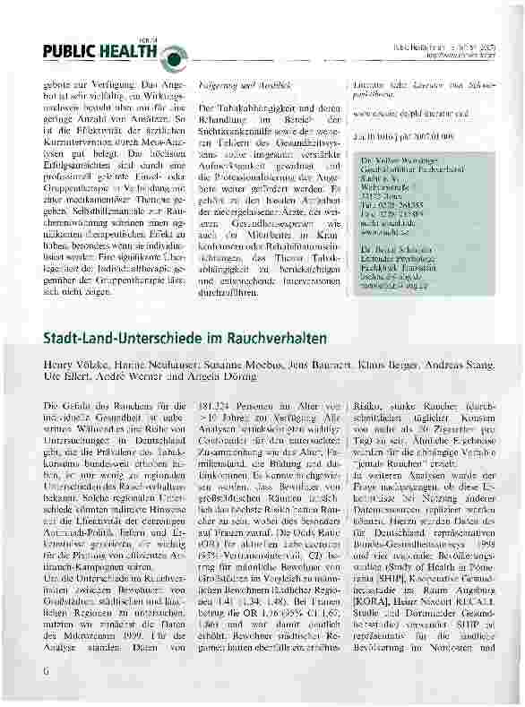 Vorschauseite 3: Rauchen als abhängiges Verhalten: Phänomenologie und Behandlung
