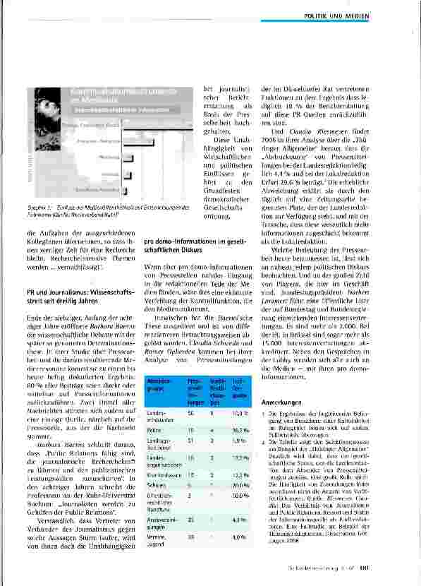 Vorschauseite 2: Welche Rolle übernehmen Pressestellen in der heutigen Mediengesellschaft?