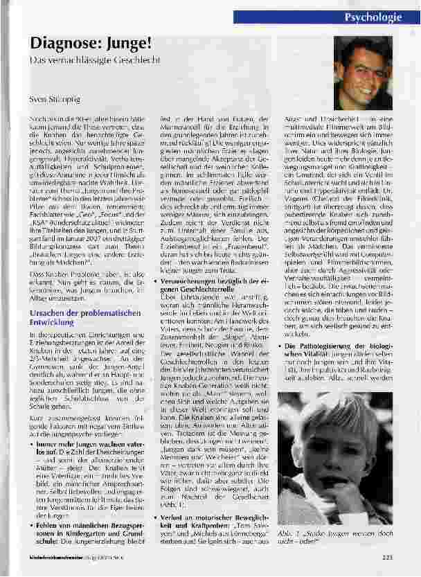 Vorschauseite 1: Diagnose: Junge!Das vernachlässigte Geschlecht