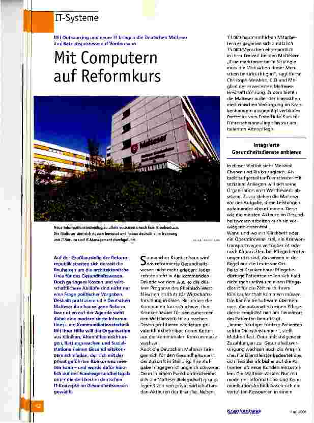 Vorschauseite 1: Mit Computern auf Reformkurs