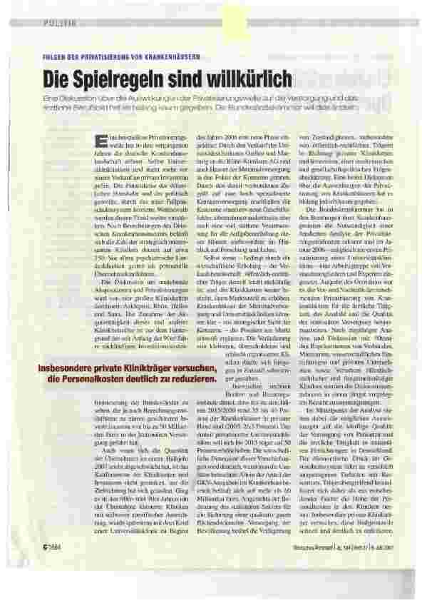 Vorschauseite 1: Die Spielregeln sind willkürlich