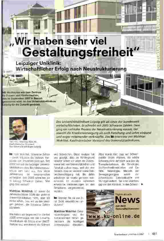 Vorschauseite 1: Wir haben sehr viel Gestaltungsfreiheit