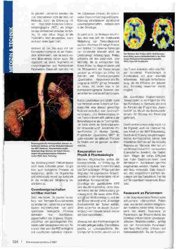 Vorschauseite 2: Aufbruch in die Multi-parameter-Bildgebung