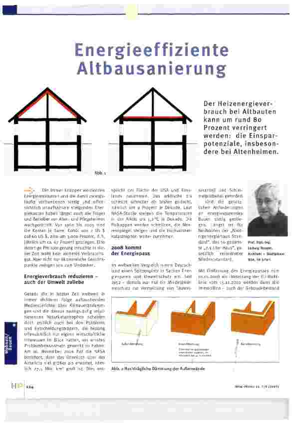 Vorschauseite 1: Energieeffiziente Altbausanierung