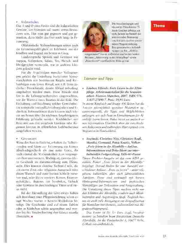 Vorschauseite 5: Erinnerungspflege durch Feste feiern
