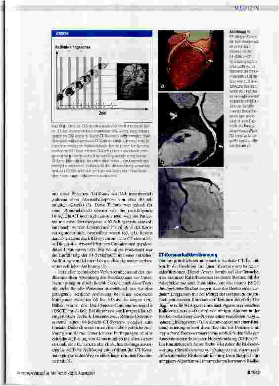 Vorschauseite 2: Aktueller Stand der MSCT-Angiografie der Koronararterien