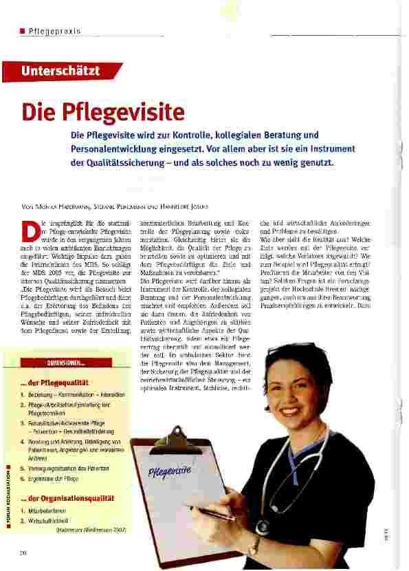 Vorschauseite 1: Die Pflegevisite