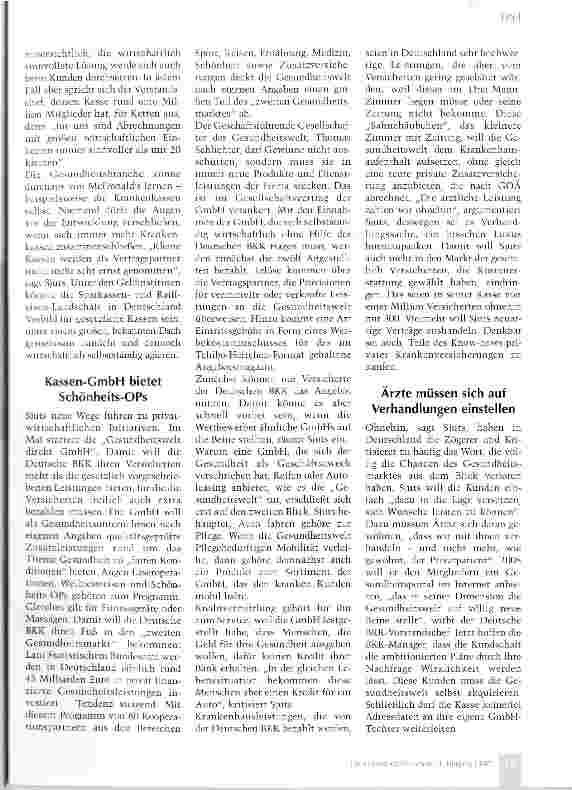 Vorschauseite 2: Von Konzernstrukturen könnten alle profitieren