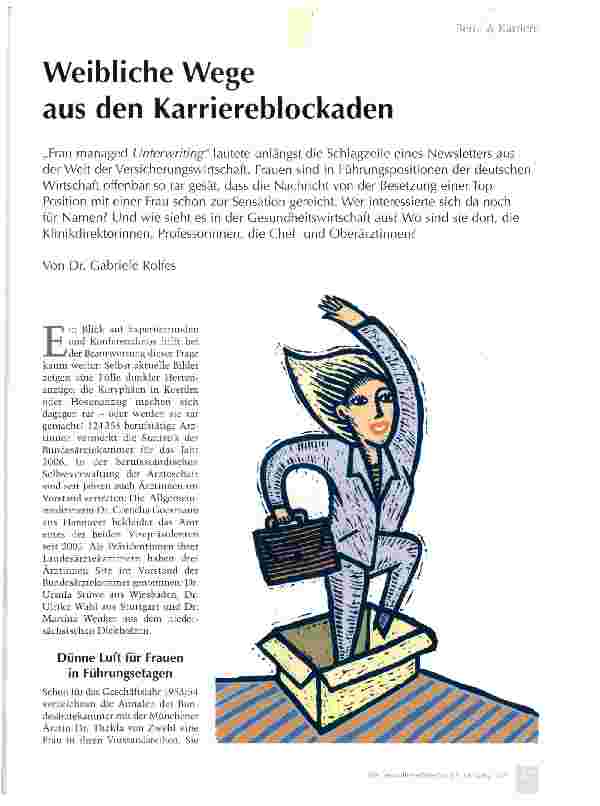 Vorschauseite 1: Weibliche Wege aus den Karriereblockaden
