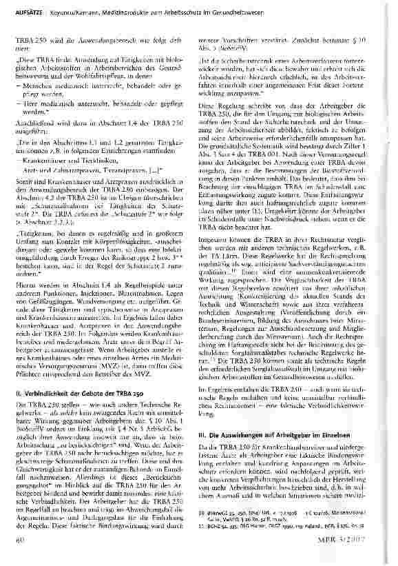 Vorschauseite 4: Medizinprodukte zum Arbeitsschutz im Gesundheitswesen - die Folgen der Neufassung der TRBA 250 für Krankenhäuser und Arztpraxen