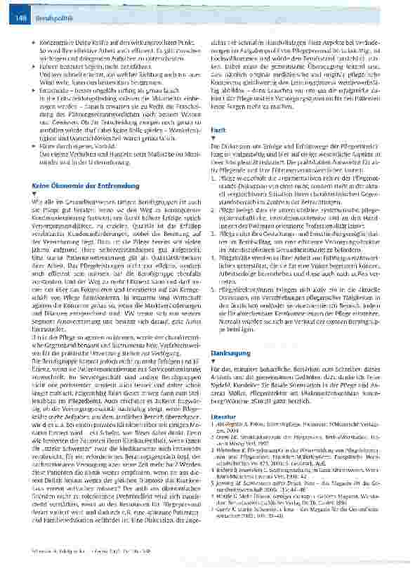 Vorschauseite 3: Erfolg in der Pflege, oder: wie viel Komplexität tut gut?