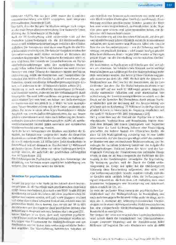 Vorschauseite 4: Die Privatisierung von Krankenhäusern Auch ein Thema für die Psychiatrie?
