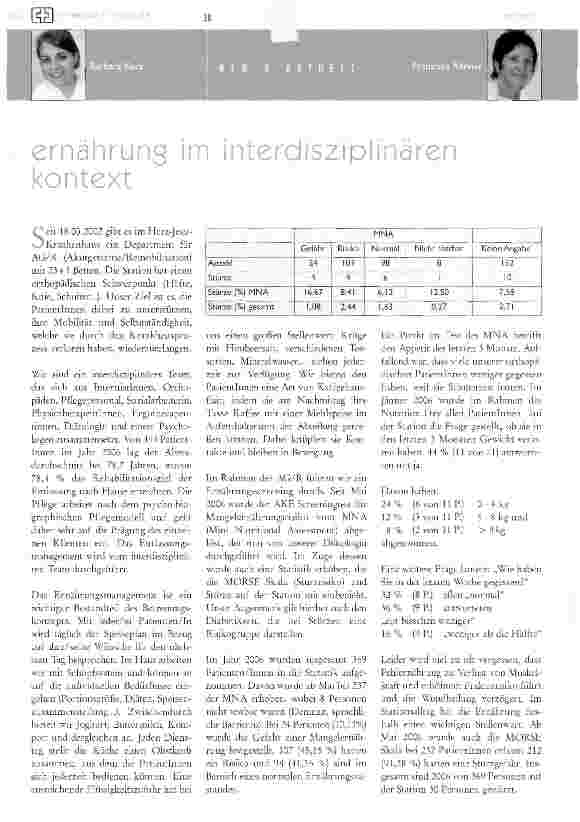 Vorschauseite 1: Ernährung im interdisziplinären kontext