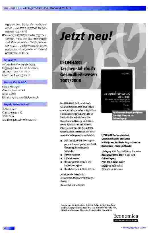 Vorschauseite 5: Wann ist Case Management?