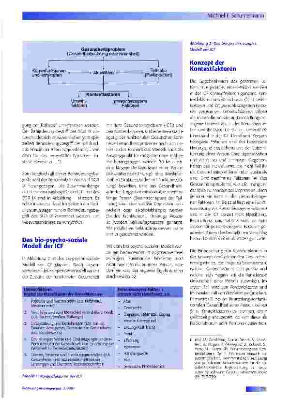 Vorschauseite 3: Die Internationale Klassifikation der Funktionsfähigkeit, Behinderung und Gesundheit (ICF) der Weltgesundheitsorganisation (WHO): Theorie, Nutzen, Anwendung