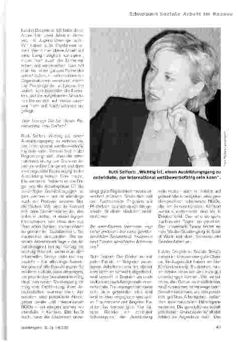 Vorschauseite 3: Exportartikel Soziale Arbeit