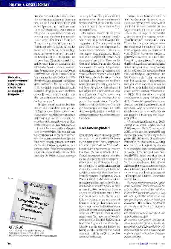 Vorschauseite 3: Nabelschnurblut, spenden oder privat einlagern?