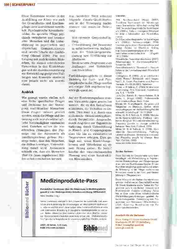Vorschauseite 5: Alkohol und Tabletten im Pflegeheim - was tun?