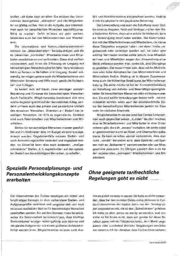 Vorschauseite 3: Caritas und Befähigung