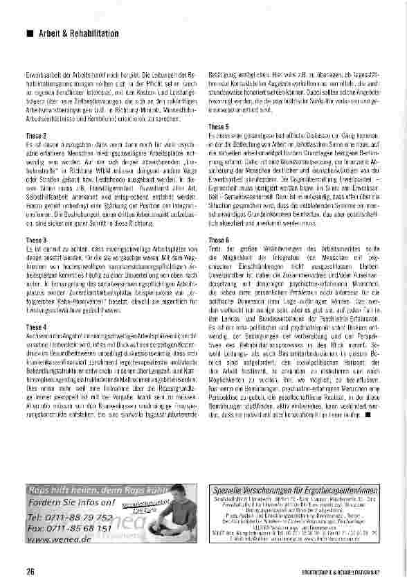 Vorschauseite 6: Arbeitsrehabilitation auf einem ständig schrumpfenden Arbeitsmarkt - hat das noch Sinn?