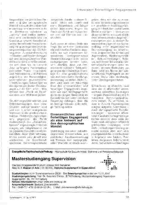 Vorschauseite 4: Schwindende Bevölkerung - schwindendes Engagement?