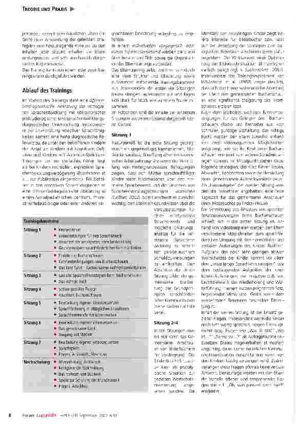 Vorschauseite 3: Frühintervention bei verzögerter Sprachentwicklung: „Heidelberger Eltern training zur frühen Sprachförderung