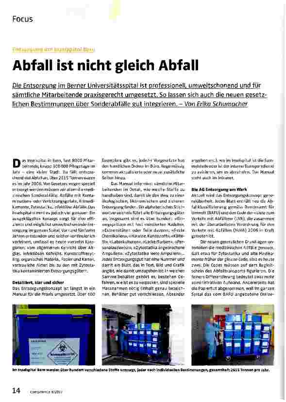 Vorschauseite 1: Abfall ist nicht gleich Abfall