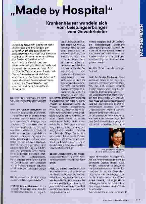 Vorschauseite 1: Made by Hospital