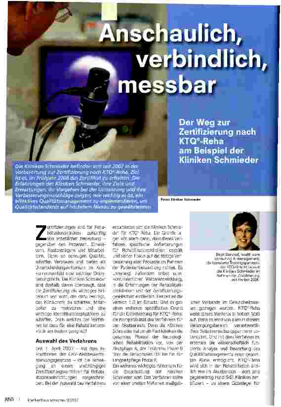Vorschauseite 1: Anschaulich, verbindlich, messbar