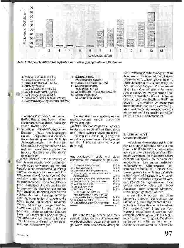 Vorschauseite 2: Ausgewählte Aspekte des Leistungsangebotes stationärer Einrichtungen