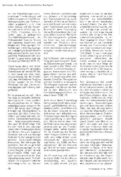 Vorschauseite 2: Das Persönliche Budget