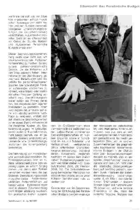 Vorschauseite 3: Das Persönliche Budget