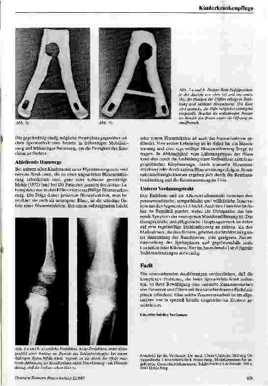 Vorschauseite 4: Die medizinische Rehabilitation des Spina bifida Kindes