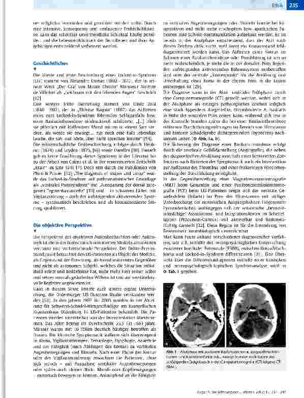 Vorschauseite 2: Die Befreiung der Eingeschlossenen - Frührehabilitative und ethische Herausforderungen im Umgang mit der subjektiven Lebenswirklichkeit von Menschen im Locked-in-Syndrom