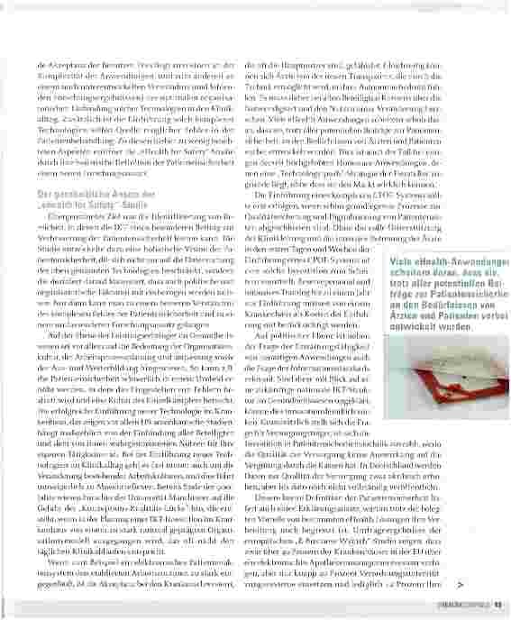 Vorschauseite 4: eHealth for SAFETY