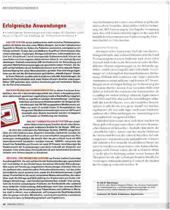 Vorschauseite 5: eHealth for SAFETY