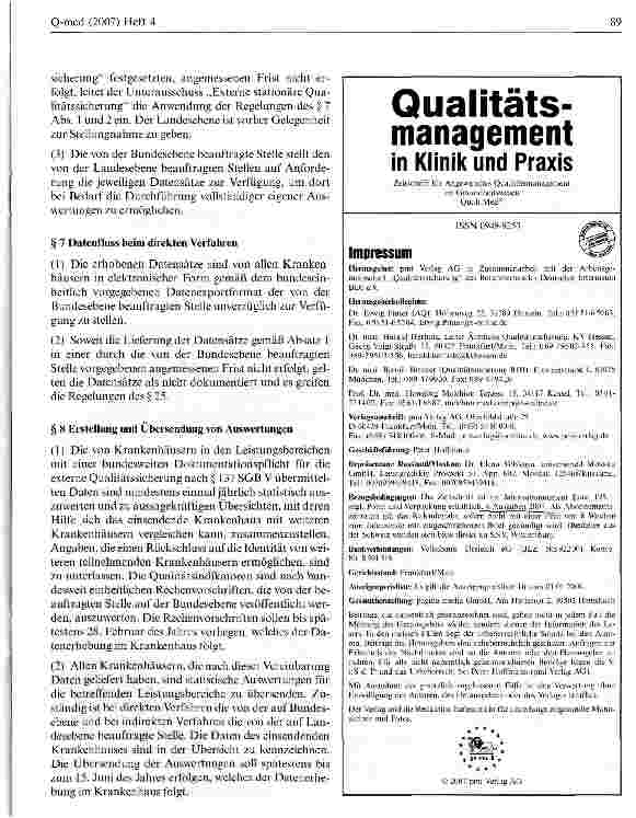 Vorschauseite 3: Maßnahmen der Qualitätssicherung