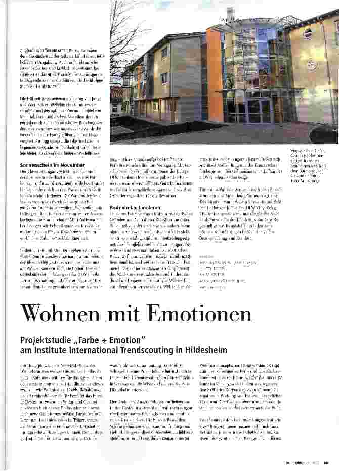 Vorschauseite 2: Farbe ins Leben bringen Außergewöhnliches Farbkonzept für ein Pflegeheim in Bad Kreuznach