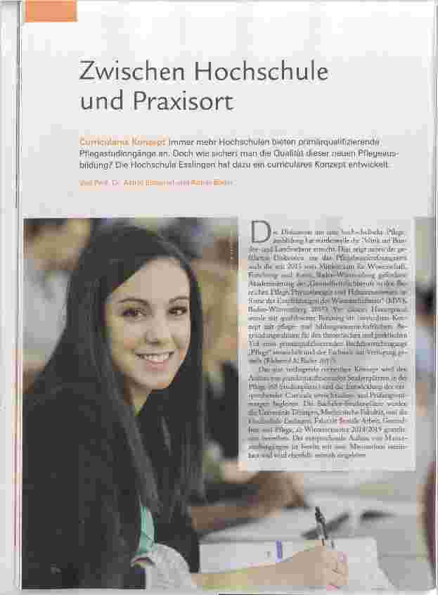 Vorschauseite 1: Zwischen Hochschule und Praxisort