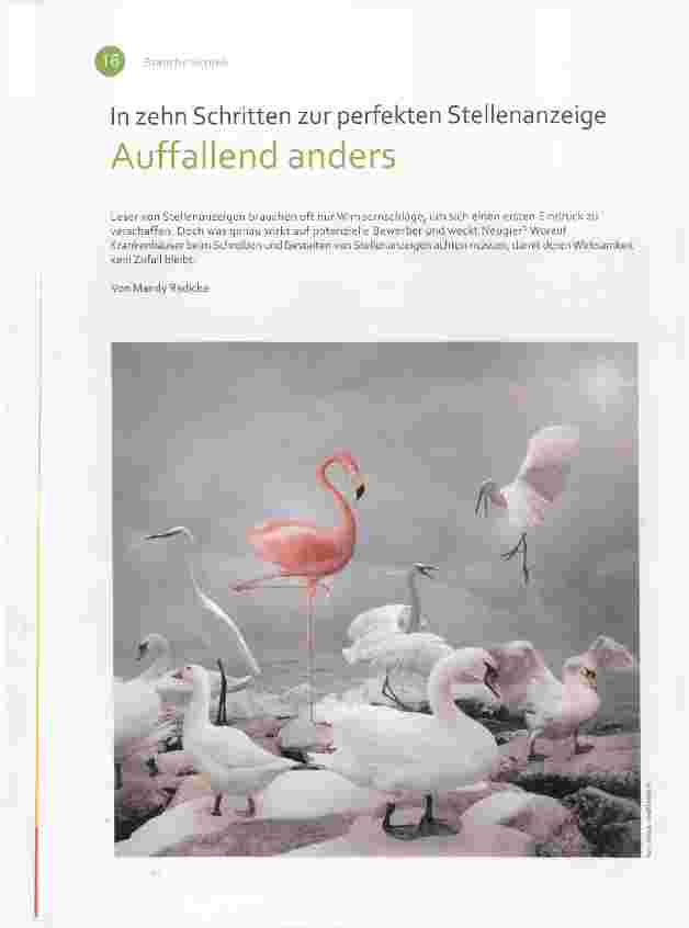 Vorschauseite 1: In zehn Schritten zur perfekten Stellenanzeige Auffallend anders