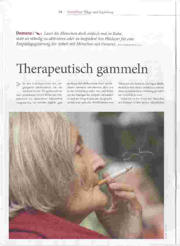 Vorschauseite 1: Therapeutisch gammeln