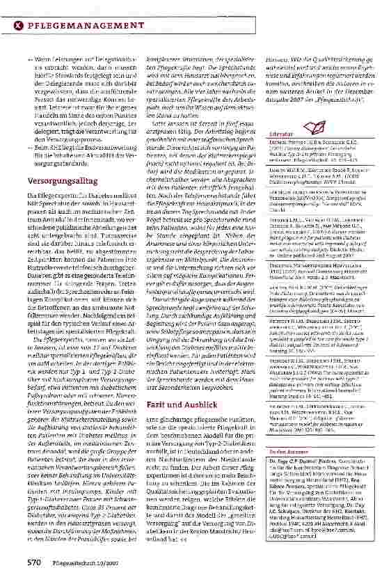 Vorschauseite 3: Pflegeexperten haben Schlüsselrolle