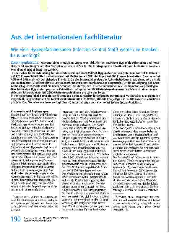 Vorschauseite 1: Aus der internationalen Fachliteratur
