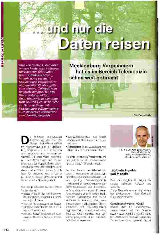 Vorschauseite 1: und nur die Daten reisen