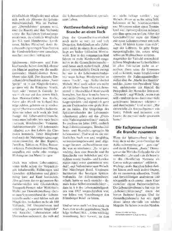 Vorschauseite 2: Eine Branche, eine Stimme