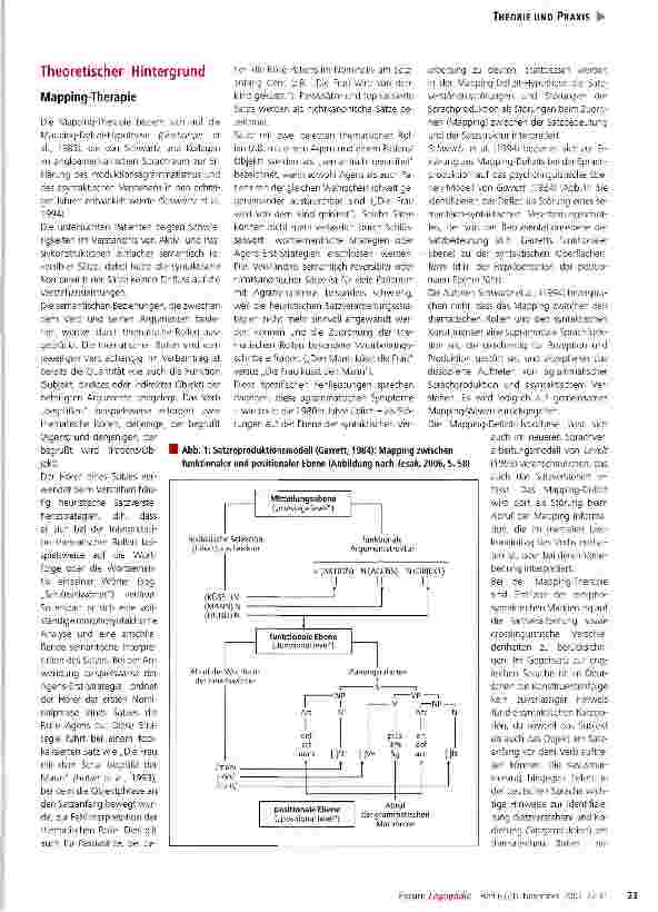 Vorschauseite 2: Mapping-Therapie und PC-gestütztes Training von Objekt-Verb-Phrasen - eine komparative Studie