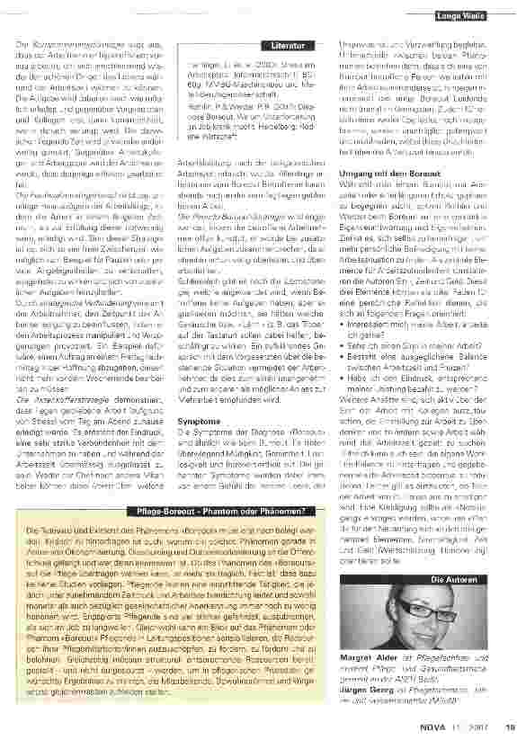 Vorschauseite 2: Burnout oder Boreout?