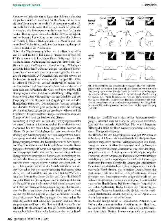 Vorschauseite 5: Pantomime von Werkzeuggebrauch versus reale Ausführung bei Apraxie: Kinematische Analysen