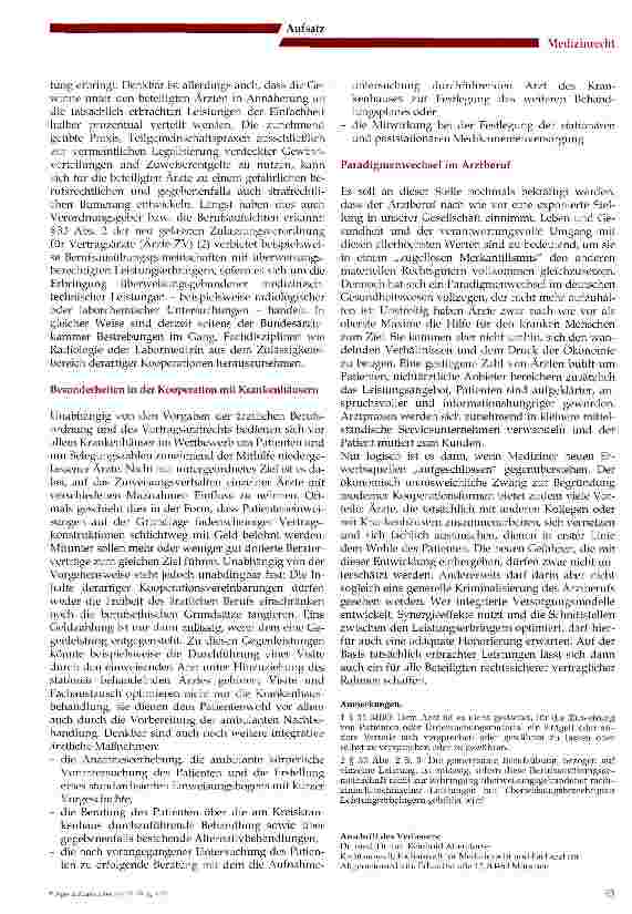 Vorschauseite 2: „Wirtschaffsfaktor Patient: Krankenhauseinweisung gegen Entgelt